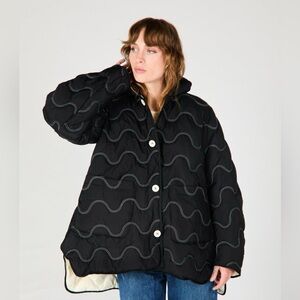 Intentionally Blank Wavy Puffer Jacket